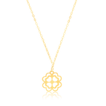 Load image into Gallery viewer, 18K Pure Gold Flower Fine Necklace
