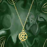 Load image into Gallery viewer, 18K Pure Gold Round Hearts Fine Necklace
