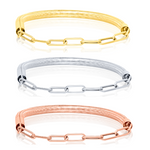 Load image into Gallery viewer, 18K Real Gold 3 Color Elastic Bangle Set
