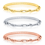 Load image into Gallery viewer, 18K Real Gold 3 Color Elastic Bangle Set
