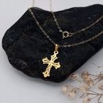 Load image into Gallery viewer, 18K Real Gold Cross Necklace
