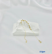 18K Real Gold U-Linked Bracelet