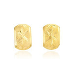 Load image into Gallery viewer, 18K Real Gold Curved Screw Earring Set
