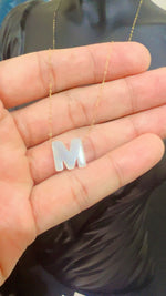 Load image into Gallery viewer, 18K Real Gold Mother A-Z Letter Necklaces
