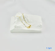 18K Real Gold Linked Necklace