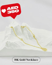 18K Real Gold Seed Necklace