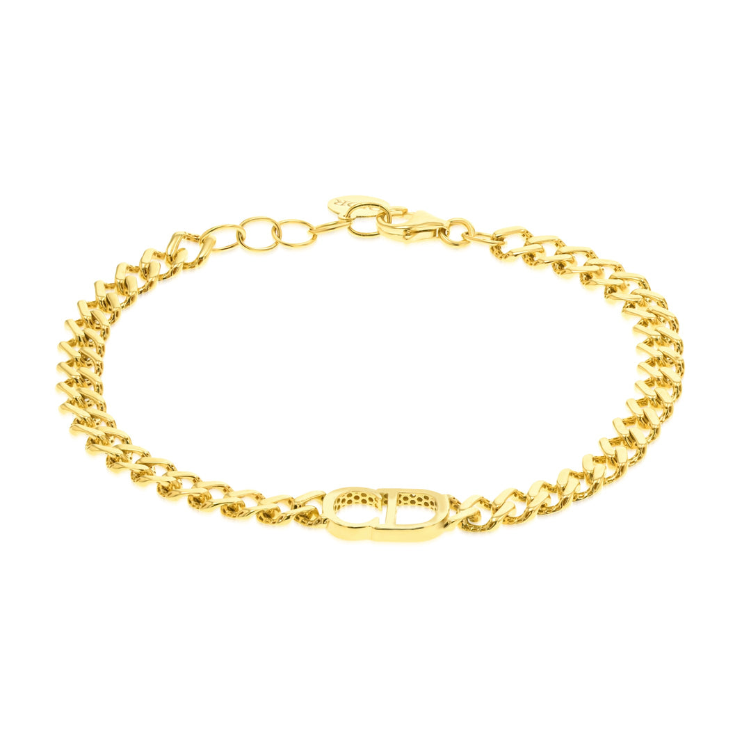 18K Real Gold Elegant Linked Bracelet