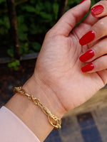 Load image into Gallery viewer, 18K Real Gold Elegant Multi Linked Bracelet