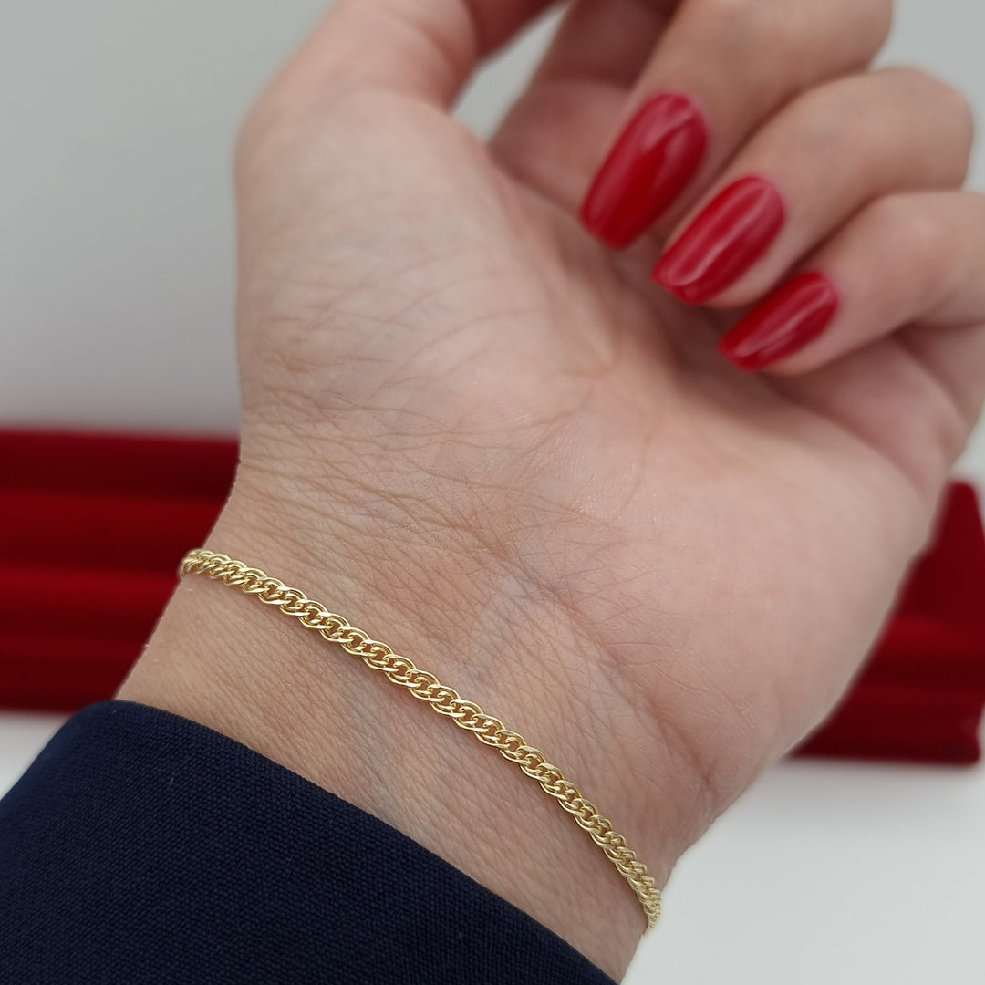 18K Real Gold Thin Bracelet