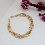 Load image into Gallery viewer, 18K Real Gold Elegant Multi Linked Bracelet
