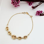 Load image into Gallery viewer, 18K Real Gold Elegant Linked Bracelet