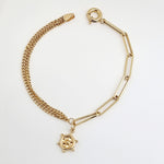 Load image into Gallery viewer, 18K Real Gold Hanging Wheel Bracelet
