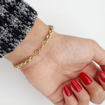 Load image into Gallery viewer, 18K Real Gold Rope Bracelet