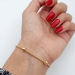 Load image into Gallery viewer, 18K Real Gold 4 Circle Seed Bracelet