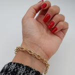 Load image into Gallery viewer, 18K Real Gold Elegant Multi Linked Bracelet