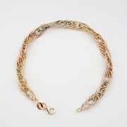 18K Real Gold Multi Linked Bracelet