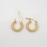 Load image into Gallery viewer, 18K Real Gold Thick Round Earrings
