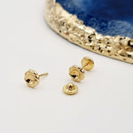 Load image into Gallery viewer, 18K Real Gold Flower Earrings