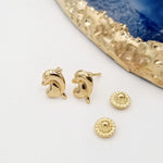 Load image into Gallery viewer, 18K Real Gold Dolphin Earrings