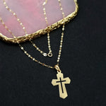 Load image into Gallery viewer, 18K Real Gold Cross Necklace
