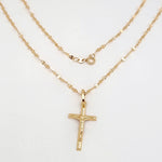 Load image into Gallery viewer, 18K Real Gold Jesus Cross Necklace
