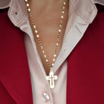 Load image into Gallery viewer, 18K Real Gold Cross Necklace
