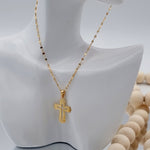 Load image into Gallery viewer, 18K Real Gold Cross Necklace