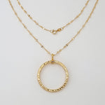 Load image into Gallery viewer, 18K Real Gold Round Necklace