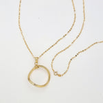 Load image into Gallery viewer, 18K Real Gold Round Twisted Necklace
