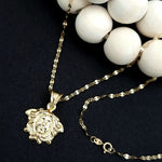 Load image into Gallery viewer, 18K Real Gold Elegant Face Necklace
