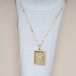 Load image into Gallery viewer, 18K Real Gold Square Frame Necklace