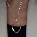 Load image into Gallery viewer, 18K Real Gold Round Twisted Necklace