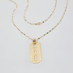 Load image into Gallery viewer, 18K Real Gold Blade Design Necklace