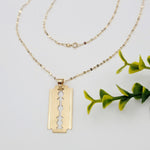 Load image into Gallery viewer, 18K Real Gold Blade Design Necklace
