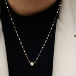Load image into Gallery viewer, 18K Real Gold Ball Seed Necklace