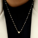 Load image into Gallery viewer, 18K Real Gold Ball Seed Necklace