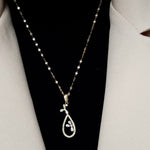 Load image into Gallery viewer, 18K Real Gold Oval Stone Necklace
