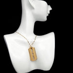 Load image into Gallery viewer, 18K Real Gold Blade Design Necklace