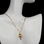 Load image into Gallery viewer, 18K Real Gold Heart Key Necklace
