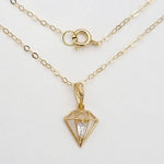 Load image into Gallery viewer, 18K Real Gold Diamond Design Stone Necklace