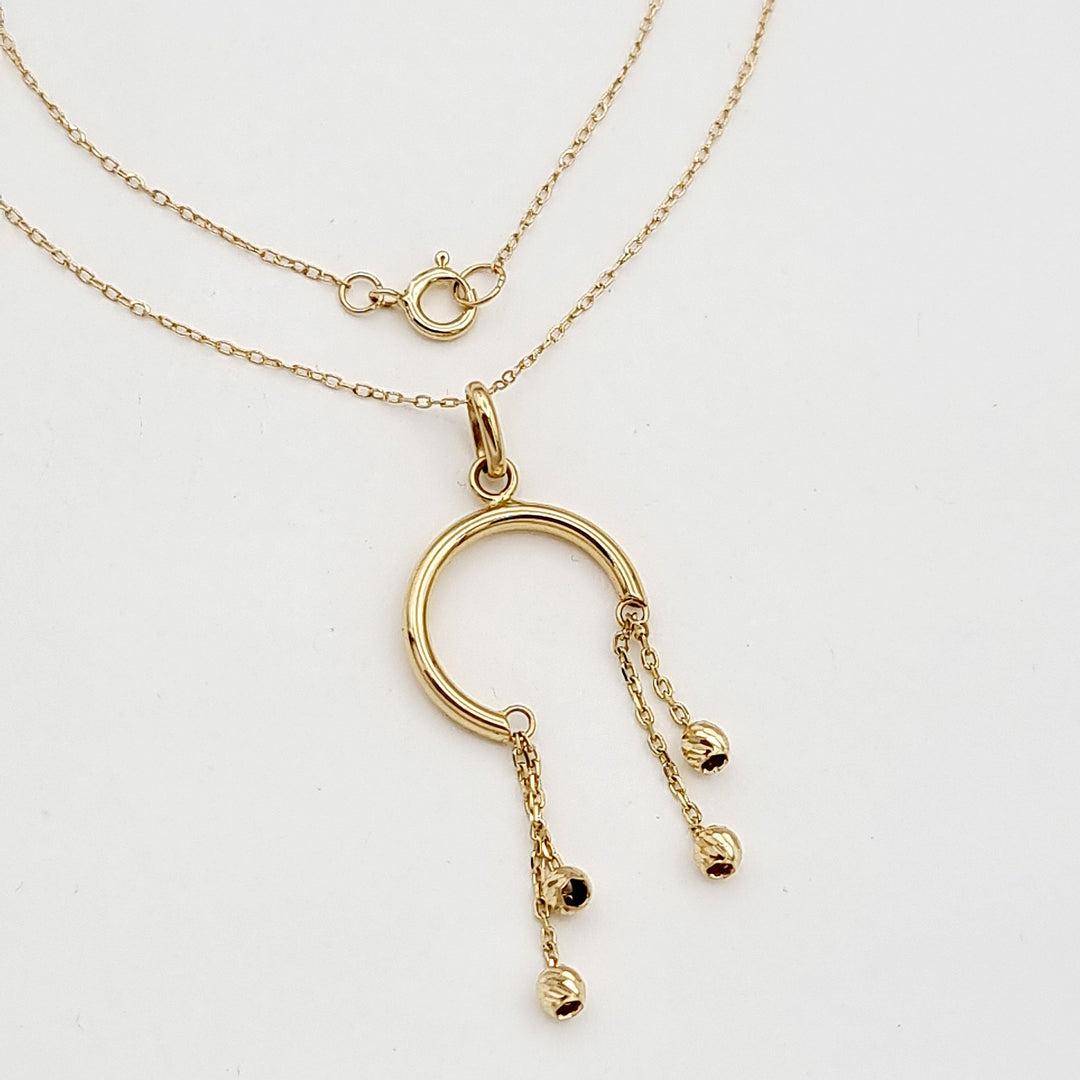 18K Real Gold Hanging Seed Necklace