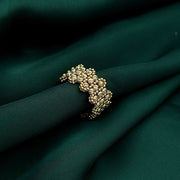 18K Real Gold Seed Ring