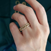 18K Real Gold Seed Ring