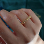 Load image into Gallery viewer, 18K Real Gold Elastic Ring