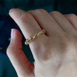 Load image into Gallery viewer, 18K Real Gold Elastic Ring