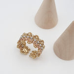 Load image into Gallery viewer, 18K Real Gold 3 Color Seed Ring