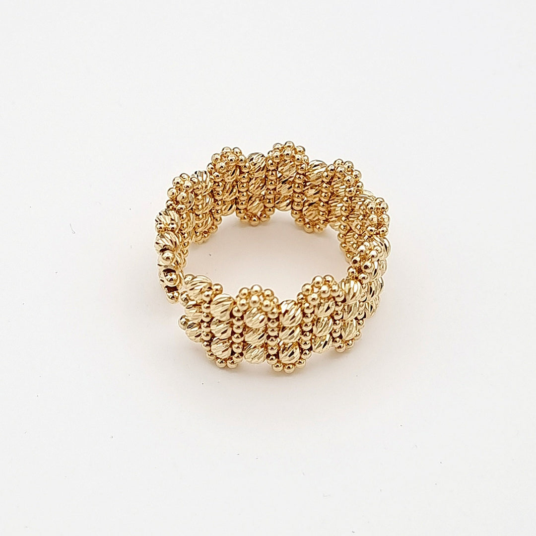 18K Real Gold Seed Ring