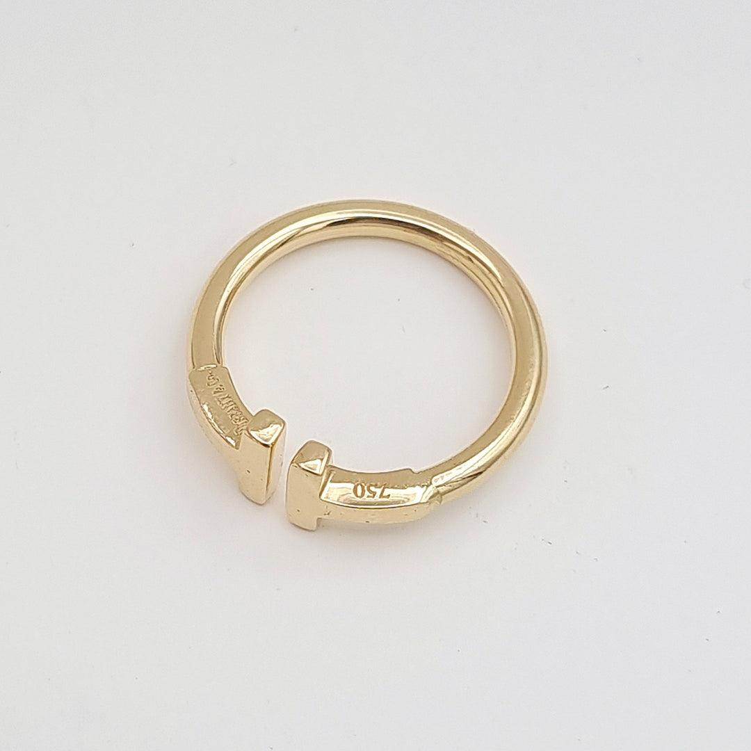 18K Real Gold Adjustable Ring