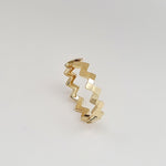 Load image into Gallery viewer, 18K Real Gold Twisted Ring