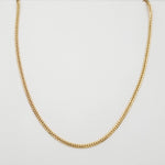Load image into Gallery viewer, 18K Real Gold Flat Chain
